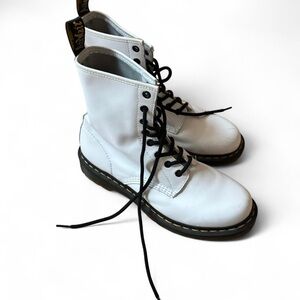 Dr. Martens White Combat Boots